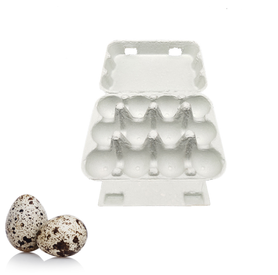 12 Cells Paper Pulp Quail Egg Cartons